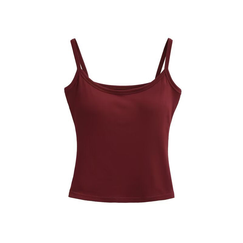 Female vest with chest cushion and external expansion strap