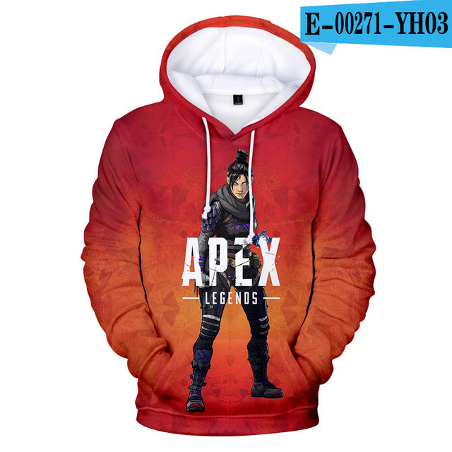 Frdun Tommy New 3D Apex Legends Hoodies Sweatshirt Casual Harajuku 3D Hoodies Sweatshirts Apex Legends