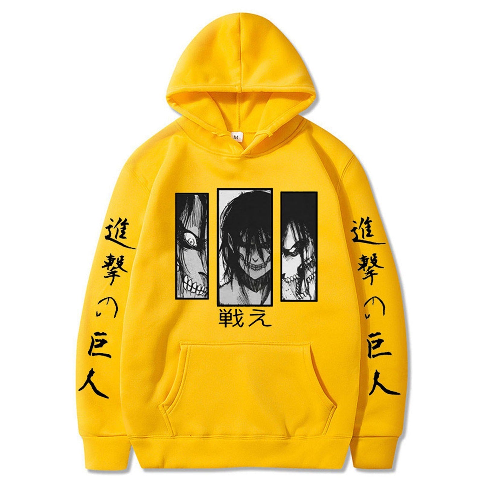 Spring and Autumn Hooded Hoodies Attack Giant's Hot Selling Surrounding Print Pullover Men's and Women's Hoodies