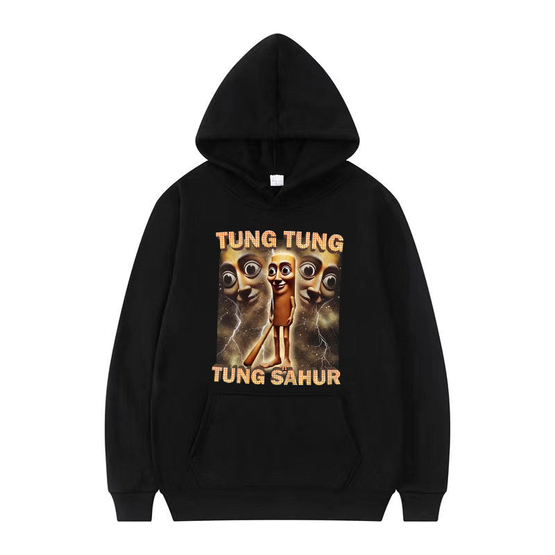 Tung Tung Tung Sahur Funny Baseball Bat Meme Hoodies for Men