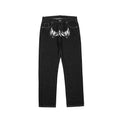 Occidental High Street Vibe Skull Head Printed Jeans Mens Fashion Loose Small Design Straight Pants