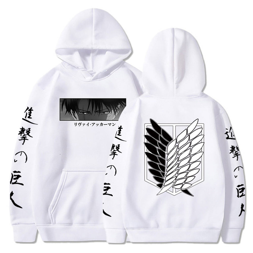 Spring and Autumn Hooded Hoodies Attack Giant's Hot Selling Surrounding Print Pullover Men's and Women's Hoodies