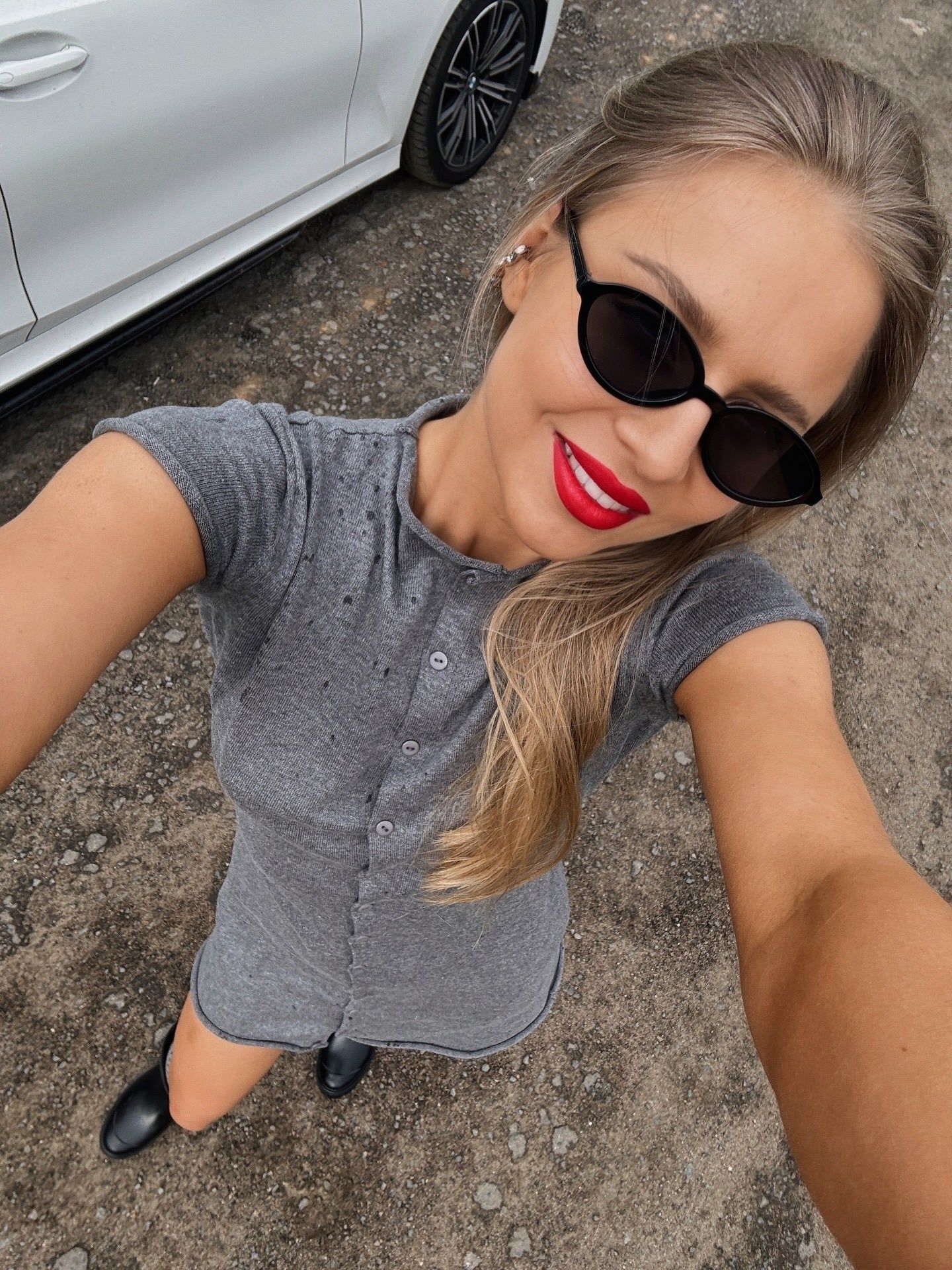 Girls' style solid color basic breasted knitted dress spicy girl lapel slim fit, A-list short skirt