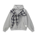 Bow tie fake two hoodies