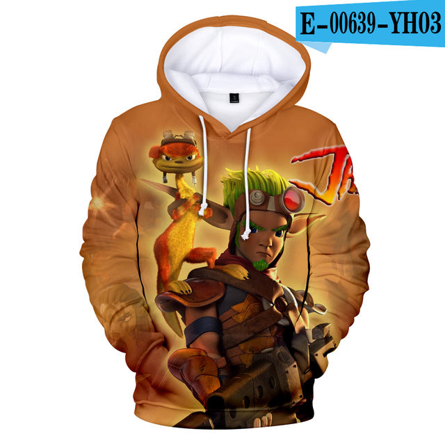 Fashion Fall/Winter jak 3 Hoodies men Women Print Sweatshirts Hip Hop Casual Game jak 3 3D Hoodies Hot New Harajuku Tops
