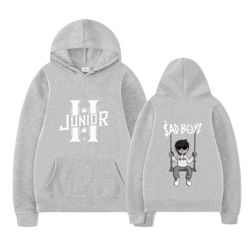 Sad Boys Hooded Sweatshirt European Size Printed Sweatshirt Style Elegant Other Cotton