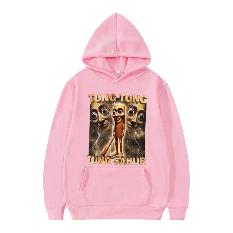 Tung Tung Tung Sahur Funny Baseball Bat Meme Hoodies for Men