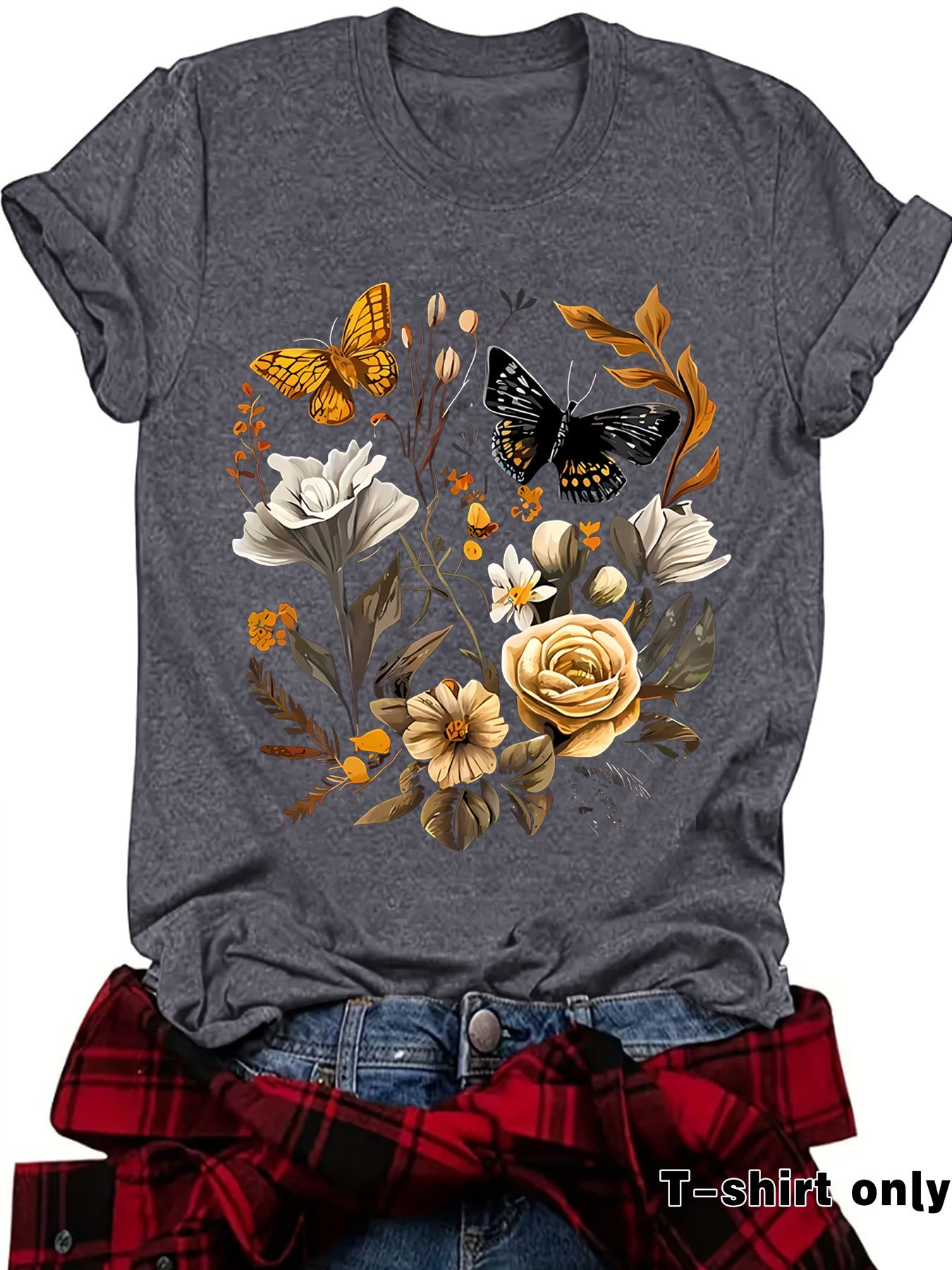 Female butterfly T-shirt