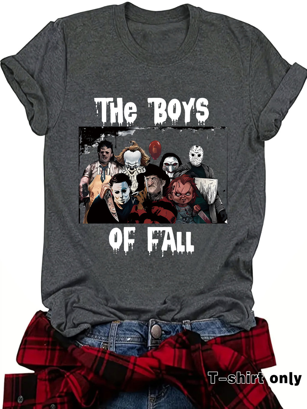 THe BOYS horror game round neck pullover short sleeved shirt
