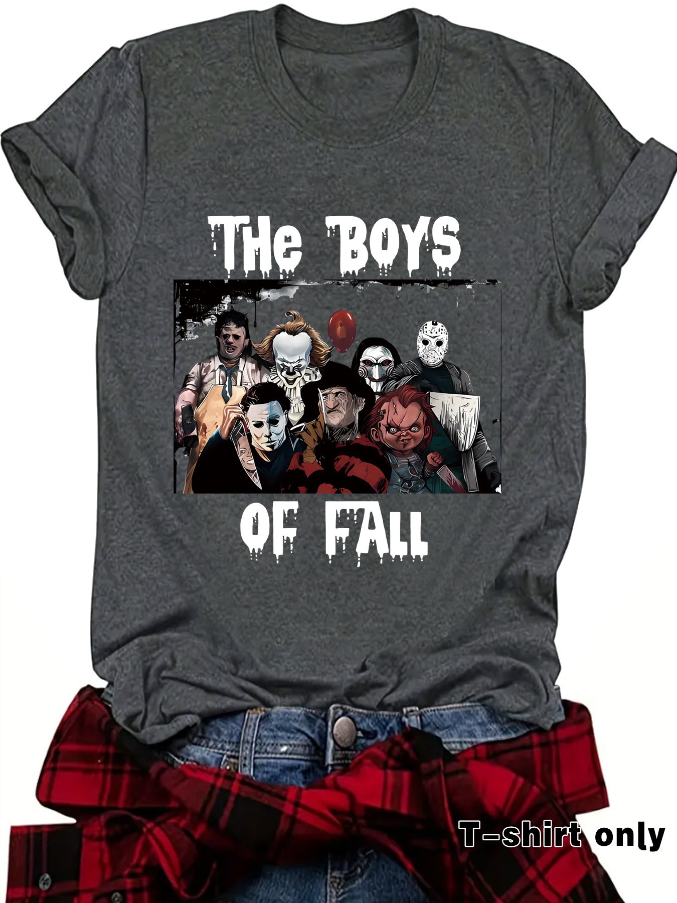 THe BOYS horror game round neck pullover short sleeved shirt