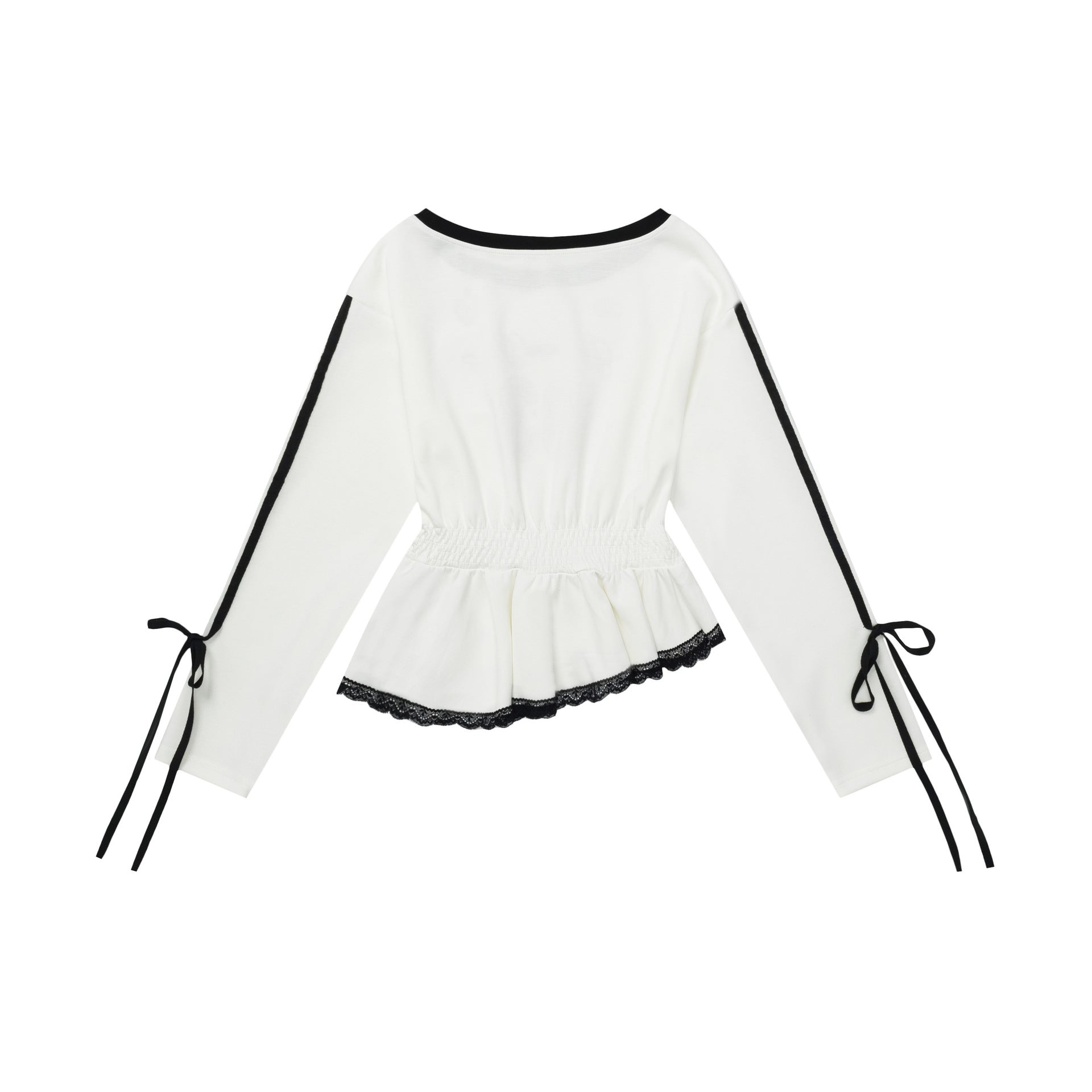 Letter printed long sleeved T-shirt for girls