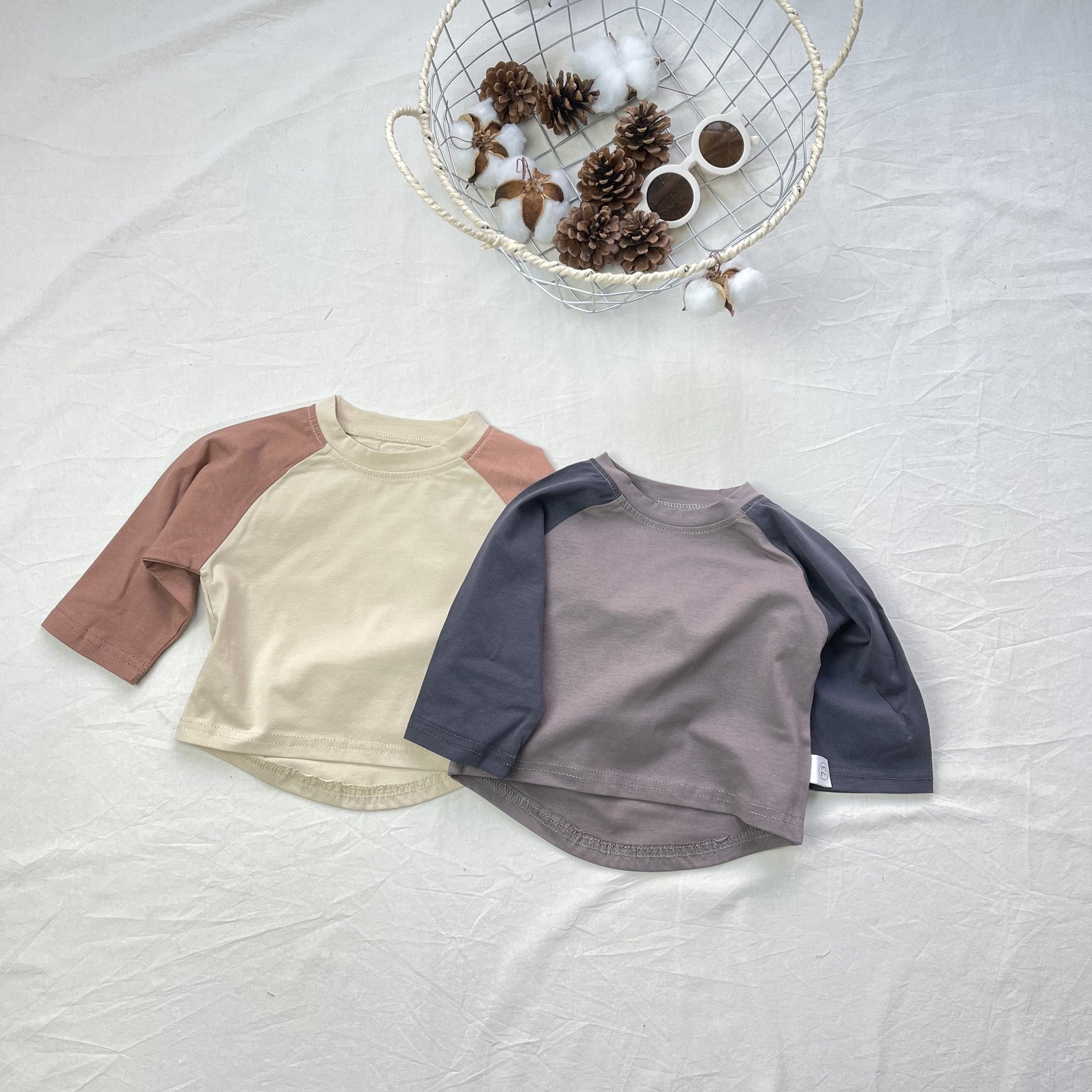 Boys' and girls' T-shirts, baby hoodies
