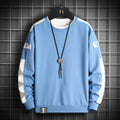 Mens Casual Sweatshirts Hoodies Man Multi Color O-Neck Fashion Long Sleeve Male Loose Patchwork Streetwear Pullover Hoodies