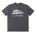 American Retro Short Sleeve T-Shirt for Teen Boys Hip Hop Letter Print Summer Pure Cotton Loose Half Sleeve Tee