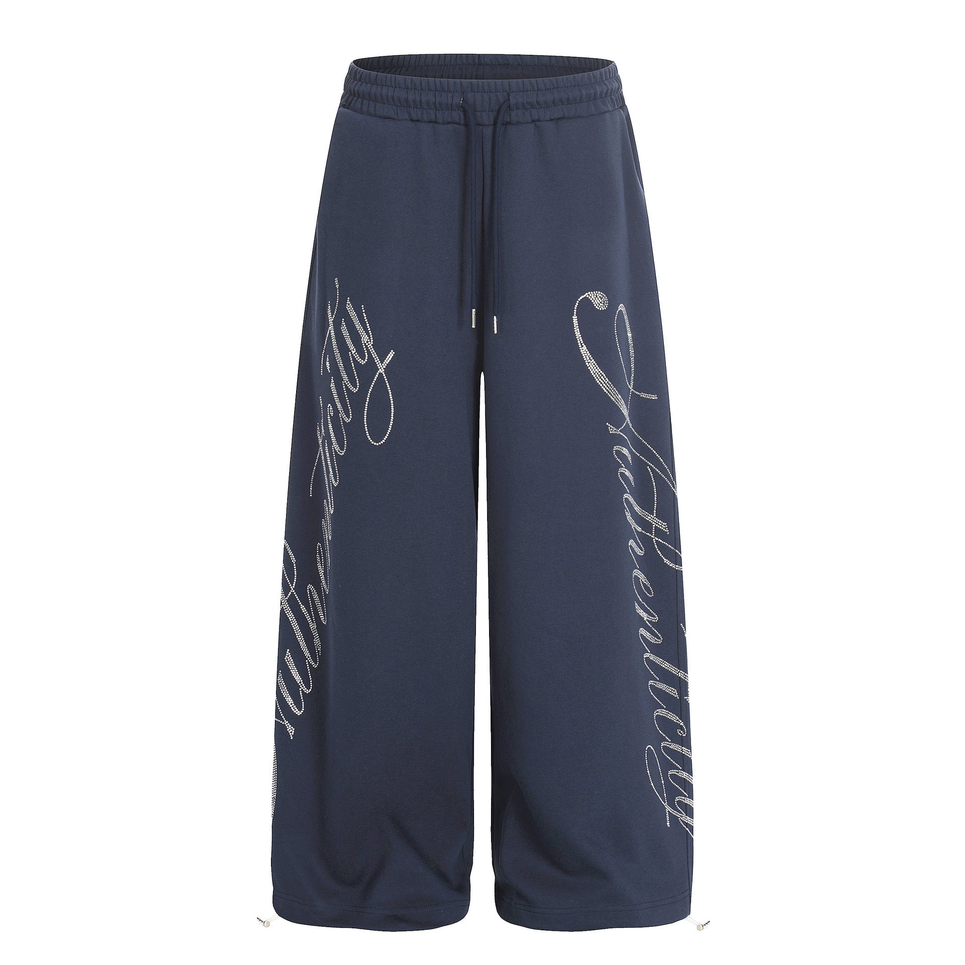 Letter hot stamping wide leg pants for girls