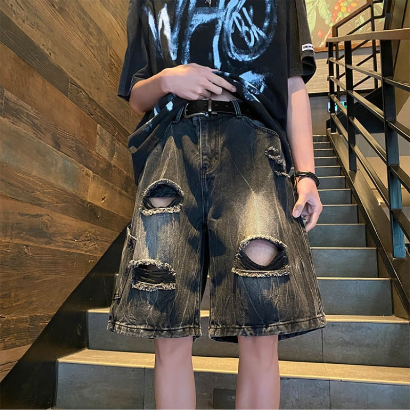 Loose casual ripped pants for boys